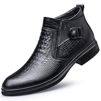 Men's High Top Business Zipper Leather Shoes shoes, Bags & accessories