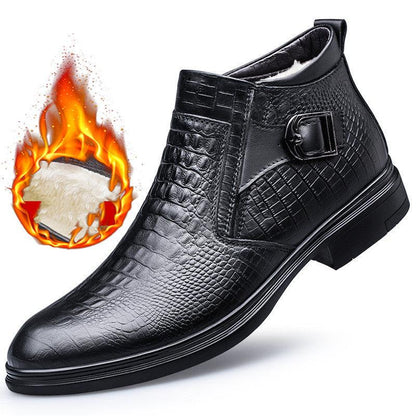 Men's High Top Business Zipper Leather Shoes shoes, Bags & accessories