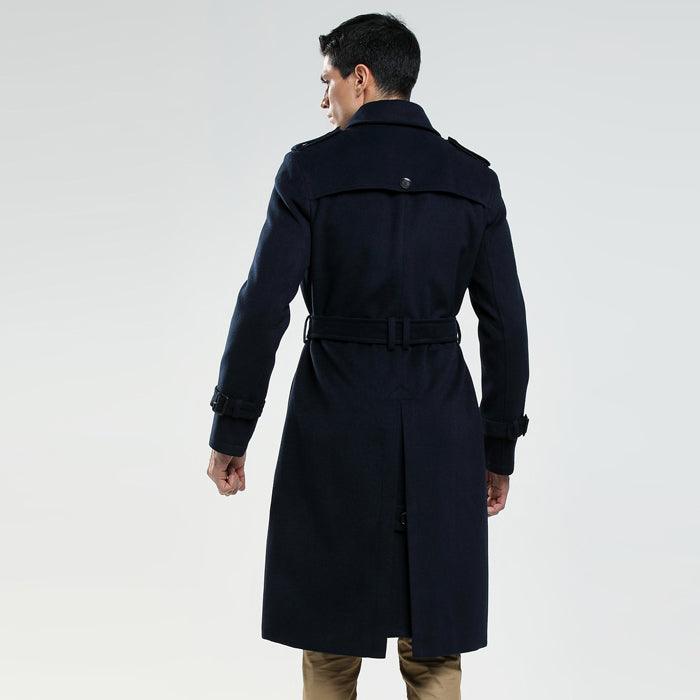 Men's New Casual Long Tweed Coat Winter clothes for men