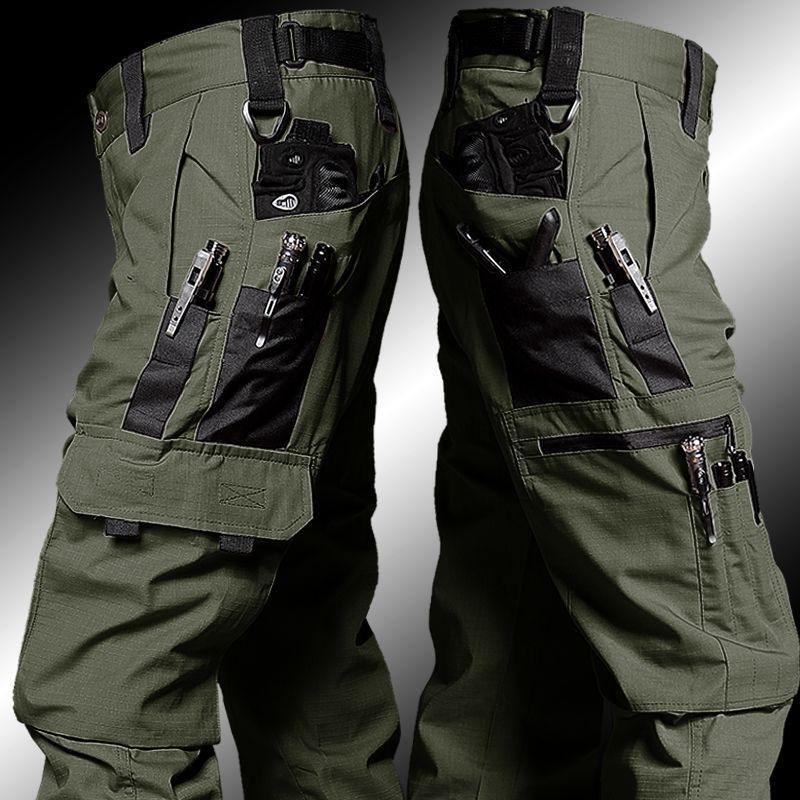 Men's Outdoor Waterproof Tactical Trousers Overalls Pants & Jeans