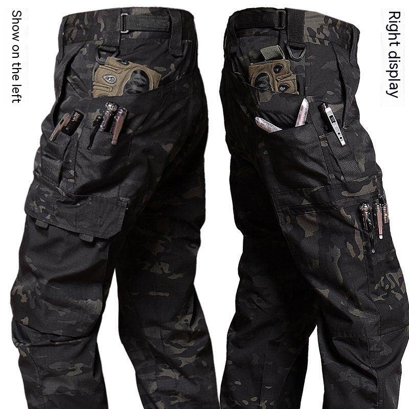 Men's Outdoor Waterproof Tactical Trousers Overalls Pants & Jeans