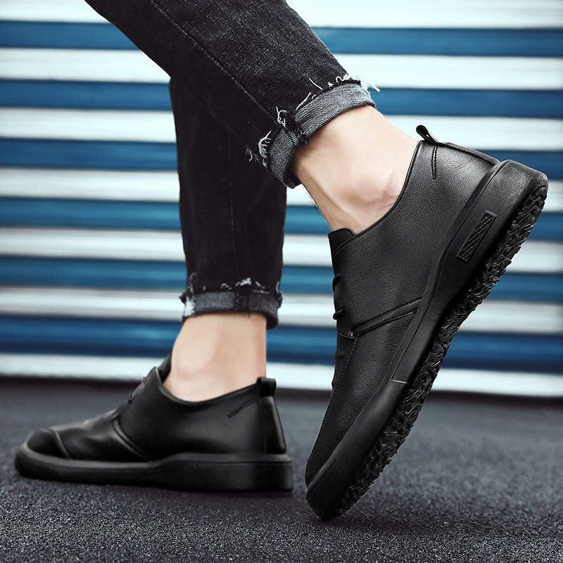 Men's PU Leather Business Daily Slip-on shoes shoes, Bags & accessories