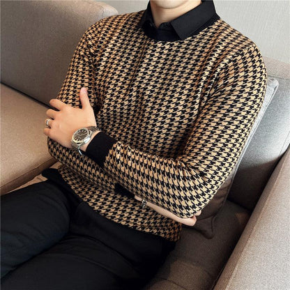 Men's Slim-fitting Casual Knitwear Sweater Winter clothes for men