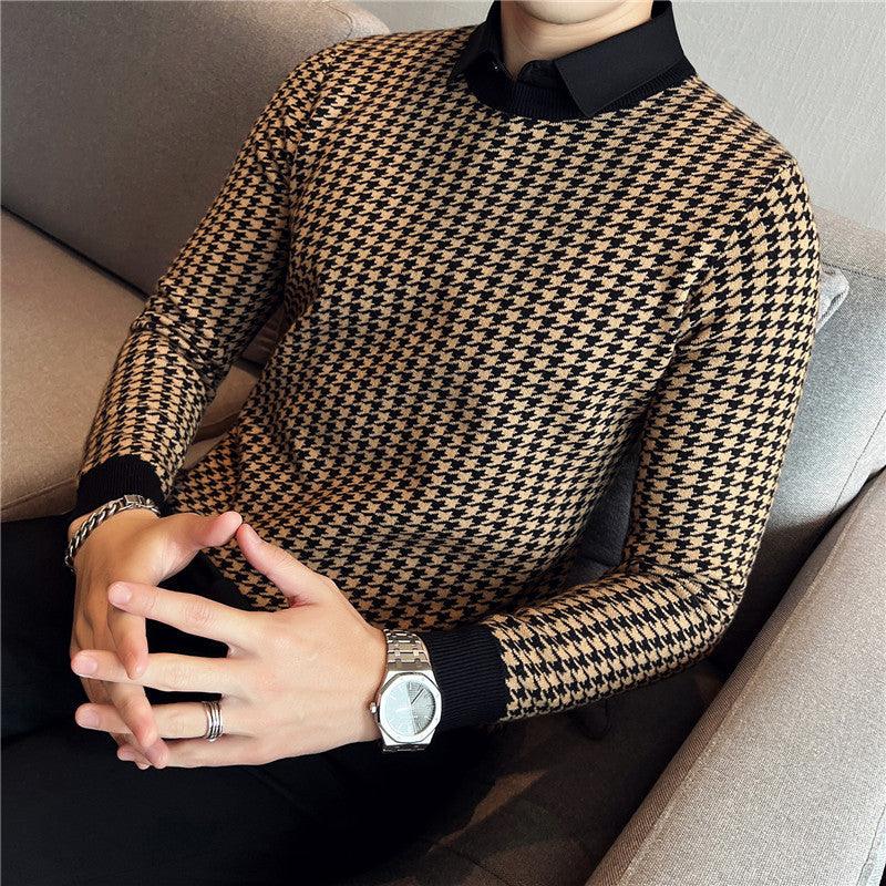 Men's Slim-fitting Casual Knitwear Sweater Winter clothes for men