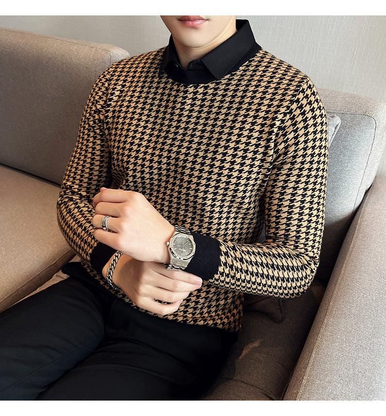 Men's Slim-fitting Casual Knitwear Sweater Winter clothes for men