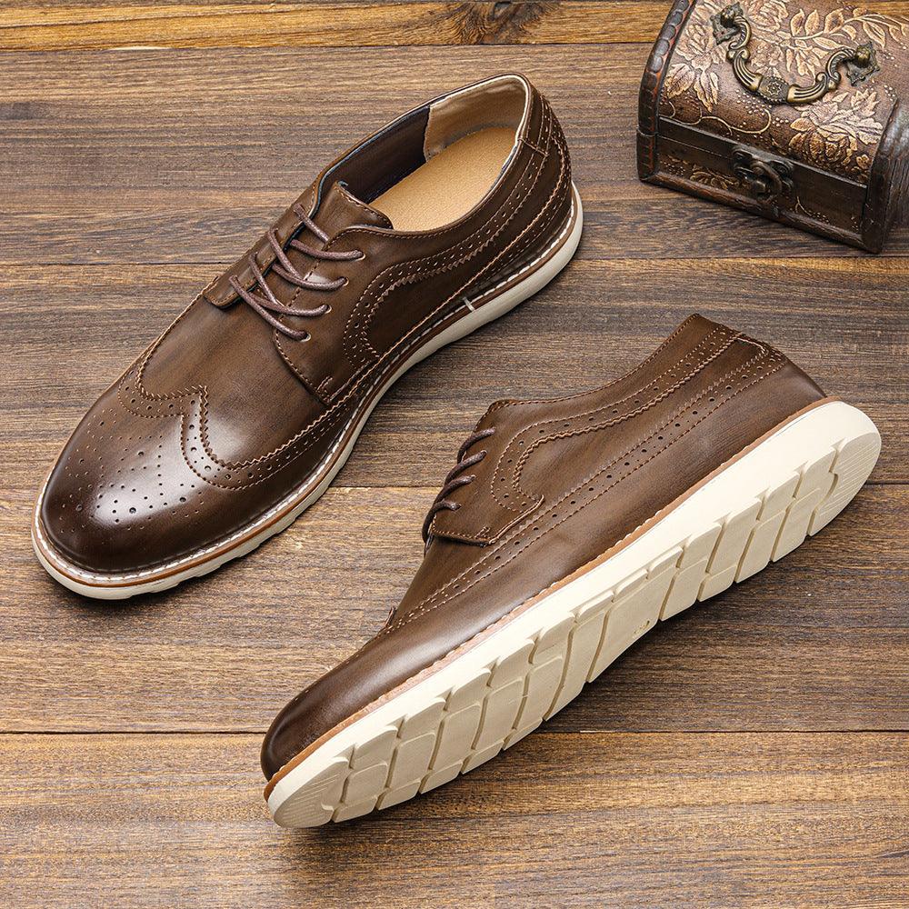 Men's Ultra-light Casual Comfortable Leather Sneakers shoes, Bags & accessories