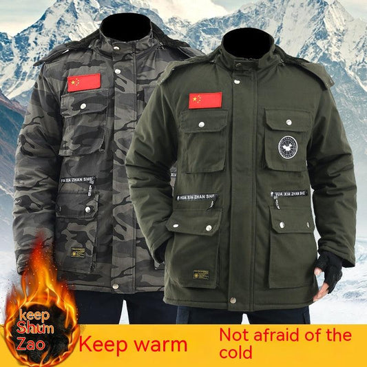 Men's Velvet Padded Thickened Cold-proof Coat Winter clothes for men