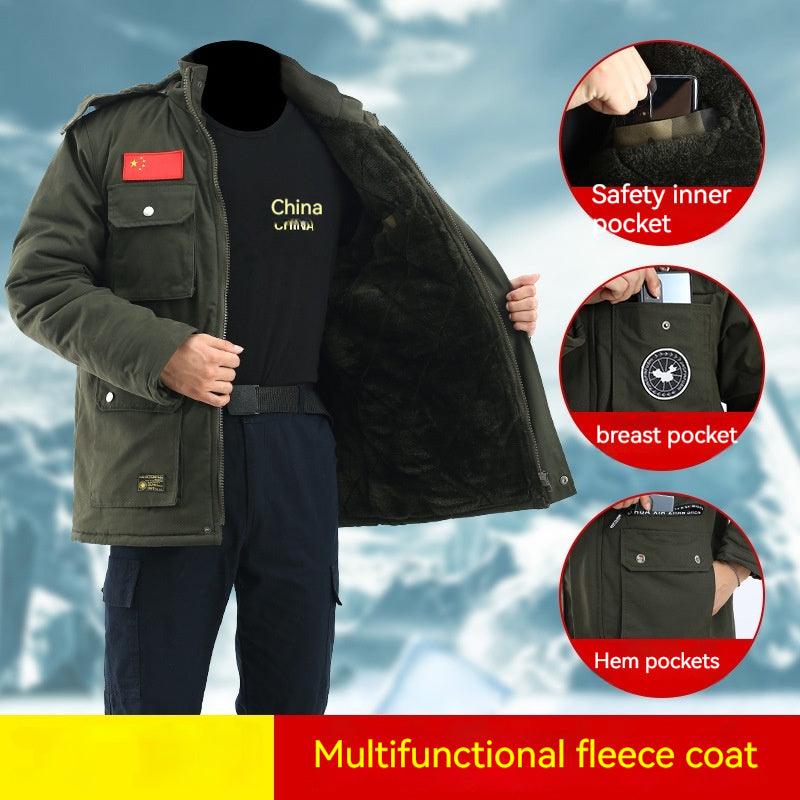 Men's Velvet Padded Thickened Cold-proof Coat Winter clothes for men