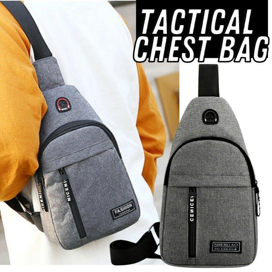 Mens Sling Bag Sports Backpack Gray shoes, Bags & accessories