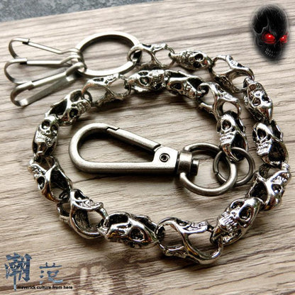 Metal Ghost Head Waist Pendant shoes, Bags & accessories