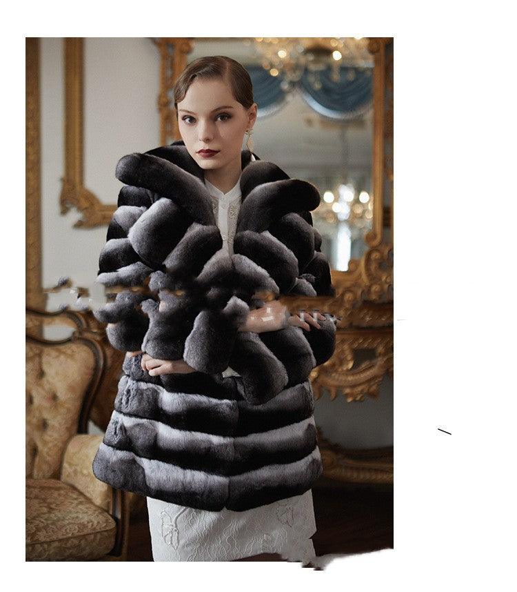 Mink Coat For Women's Warm And Medium Length winter clothes for women