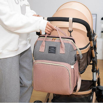 Mummy Baby Crib Backpack Large Capacity Bags