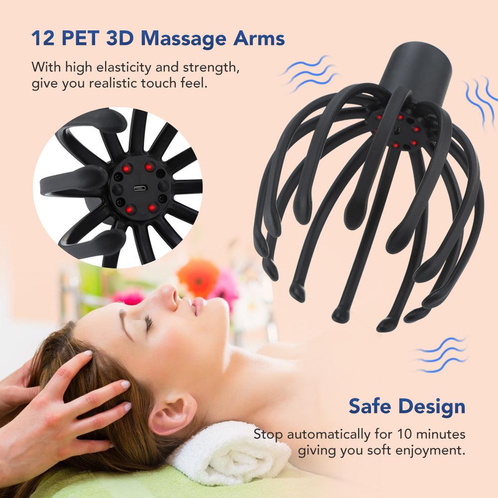 Octopus Electric Head Massage Tingler fitness & Sports