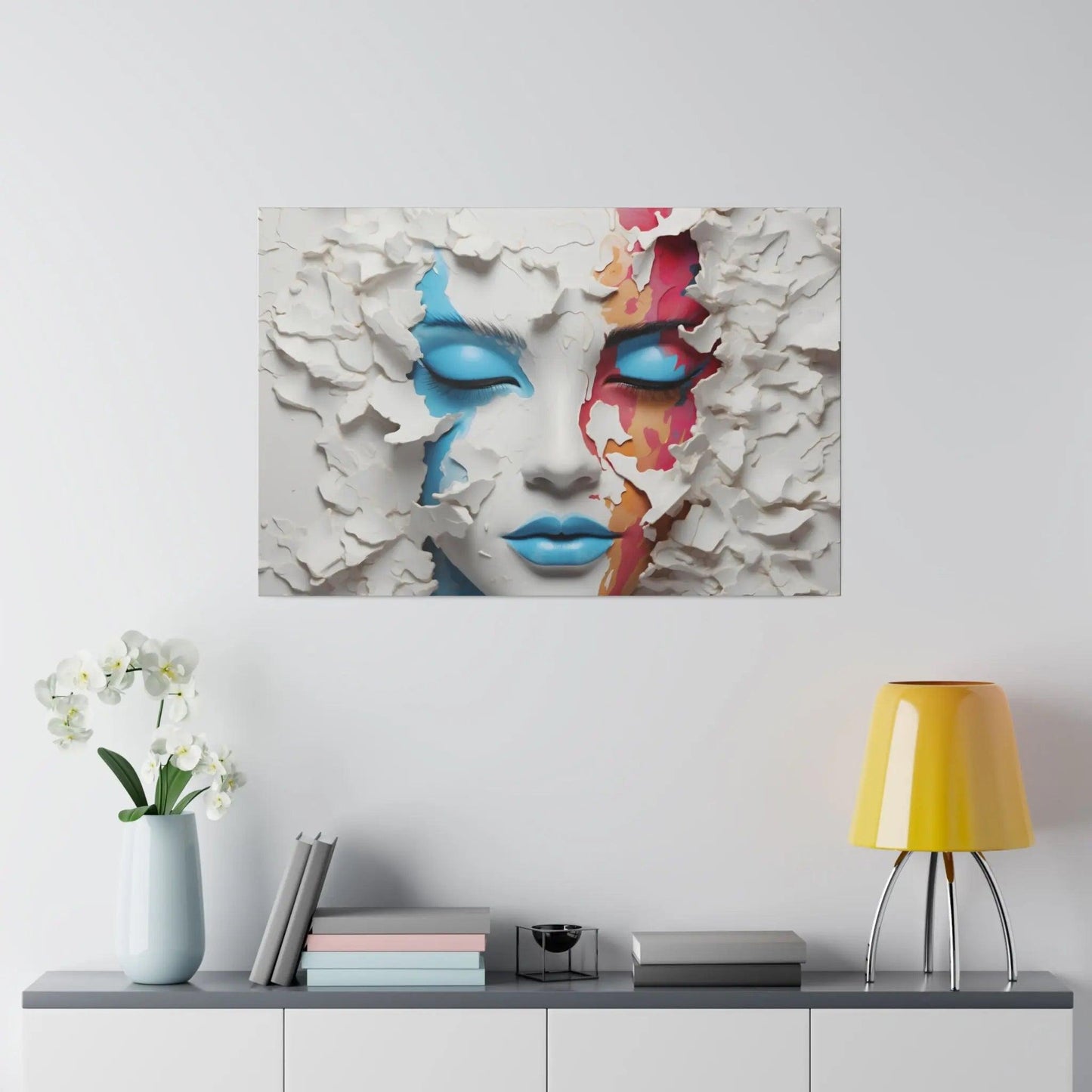 Painted face -Matte Canvas, Canvas