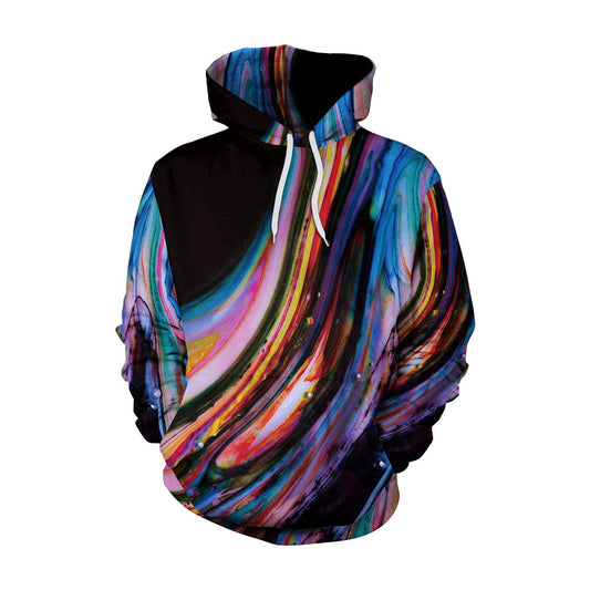 Printed Hooded Sweater Pullover Plus Size T-Shirts & hoodies