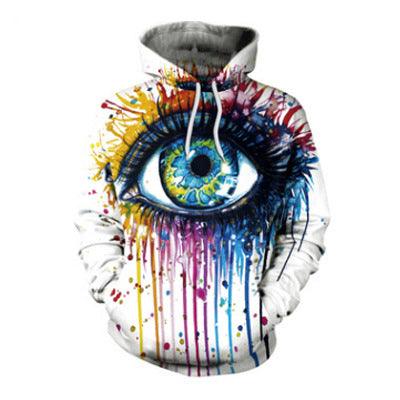 Printed Hooded Sweater Pullover Plus Size T-Shirts & hoodies