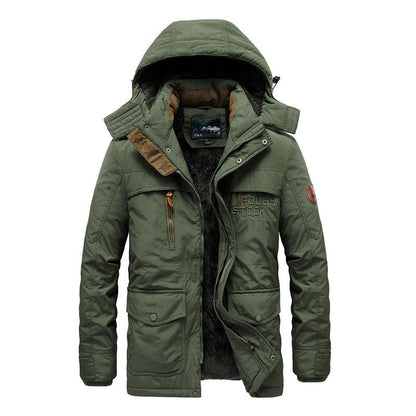 Retro Style Cotton-padded Washed Jacket Men Winter clothes for men