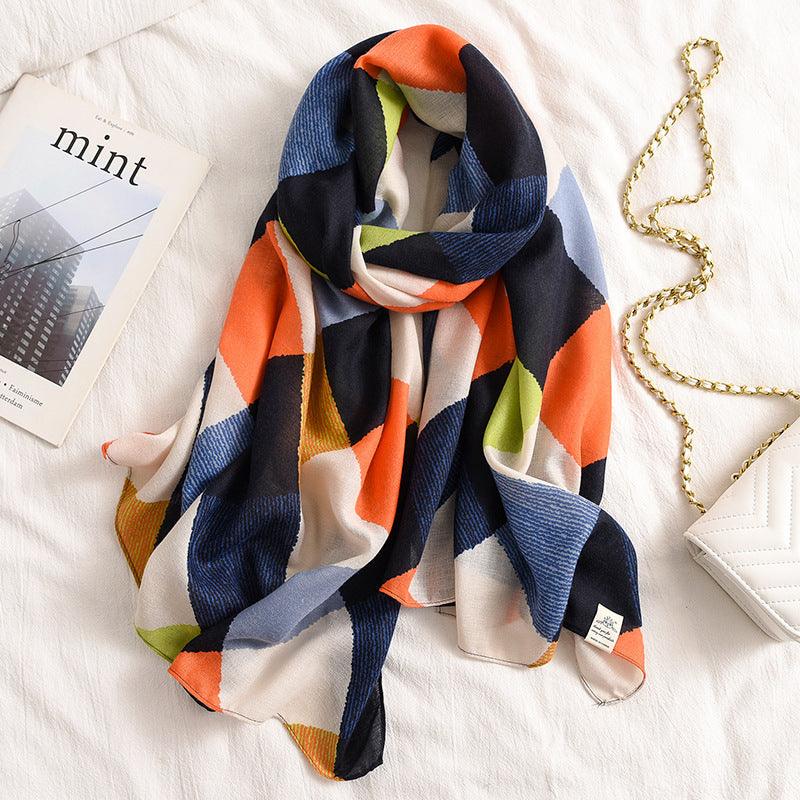 Scarf Winter Cotton Linen Thickened French Shawl scarves, Shawls & Hats