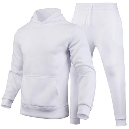 Slim Fit Solid Color Hoodie Suit Men's T-Shirts & hoodies