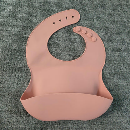 Soft Waterproof Silicone Baby Bib with Food Catcher, Baby product