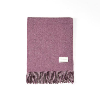 Solid Color Fringed Long Scarf Skin Friendly scarves, Shawls & Hats