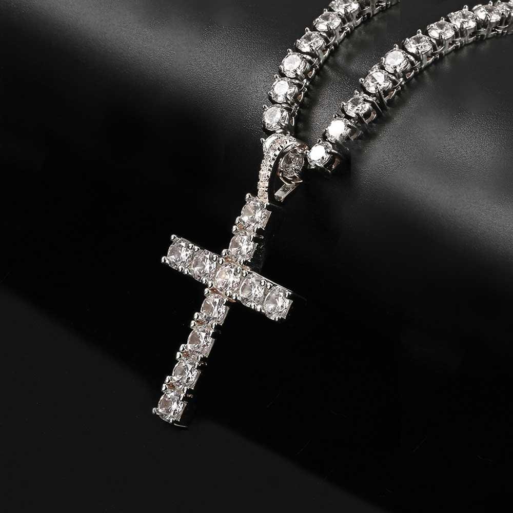 Solid Large Cross Pendant Necklace Accessories for women