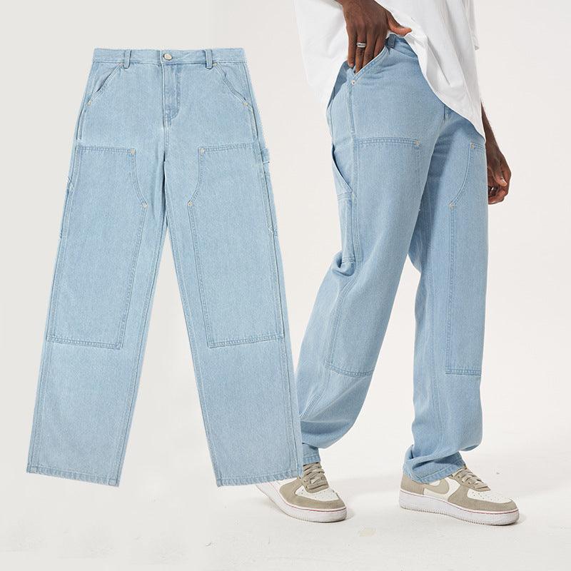 Casual Versatile Straight Men's Jeans Pants & Jeans