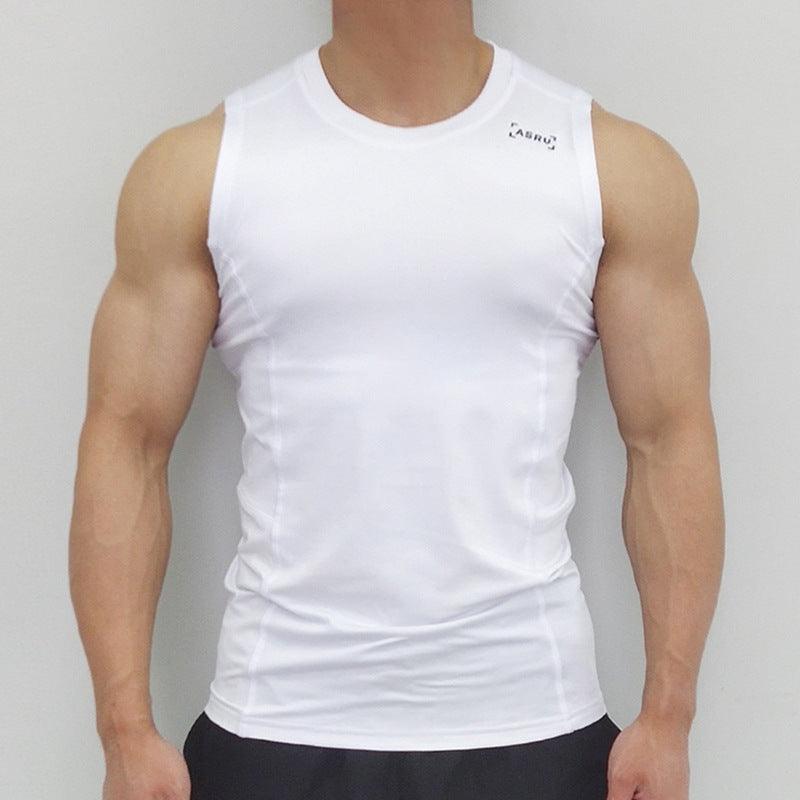 Summer Round Neck Quick-drying Ice Silk Vest T-Shirts & hoodies