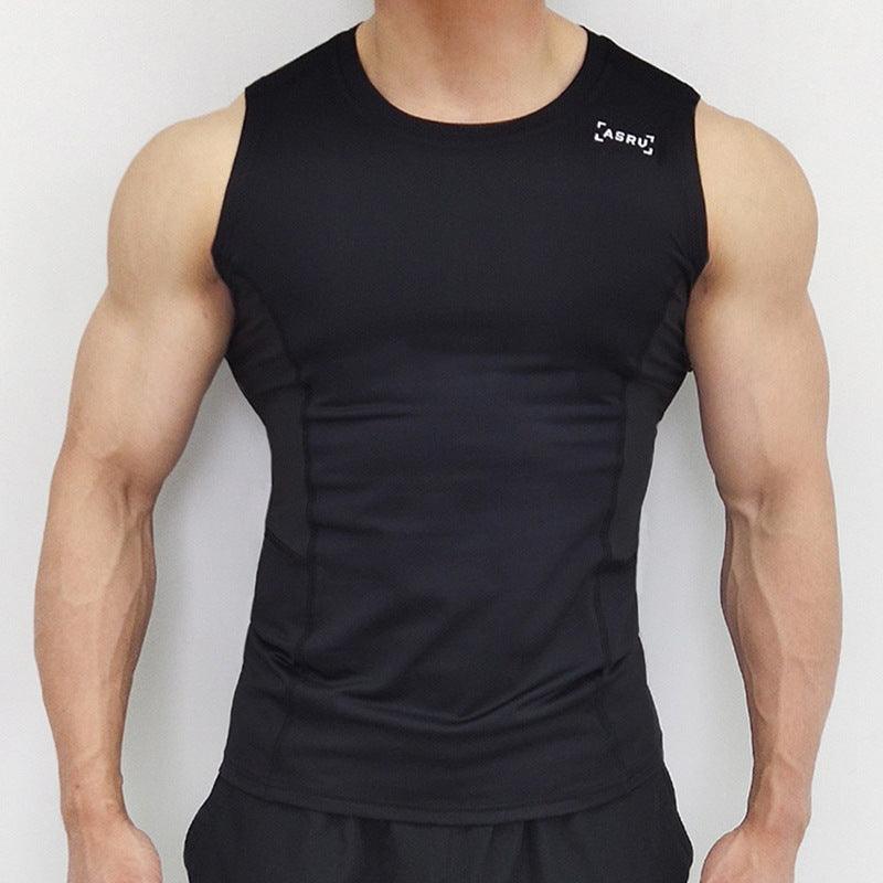 Summer Round Neck Quick-drying Ice Silk Vest T-Shirts & hoodies