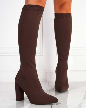 Thick High-heeled Thigh Boot Women Shoes & Bags