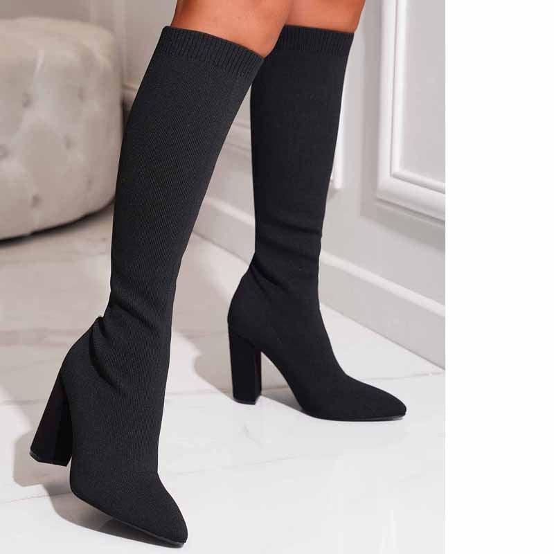 Thick High-heeled Thigh Boot Women Shoes & Bags