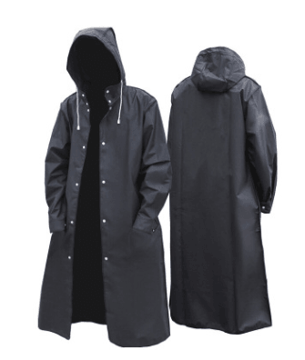 Transparent men's raincoat men's clothing