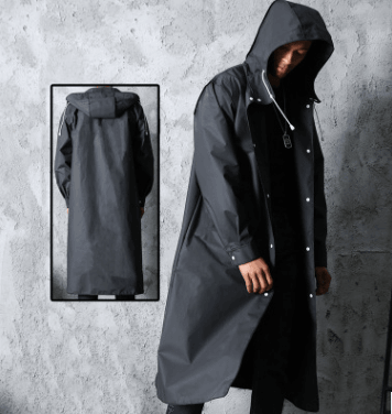 Transparent men's raincoat men's clothing