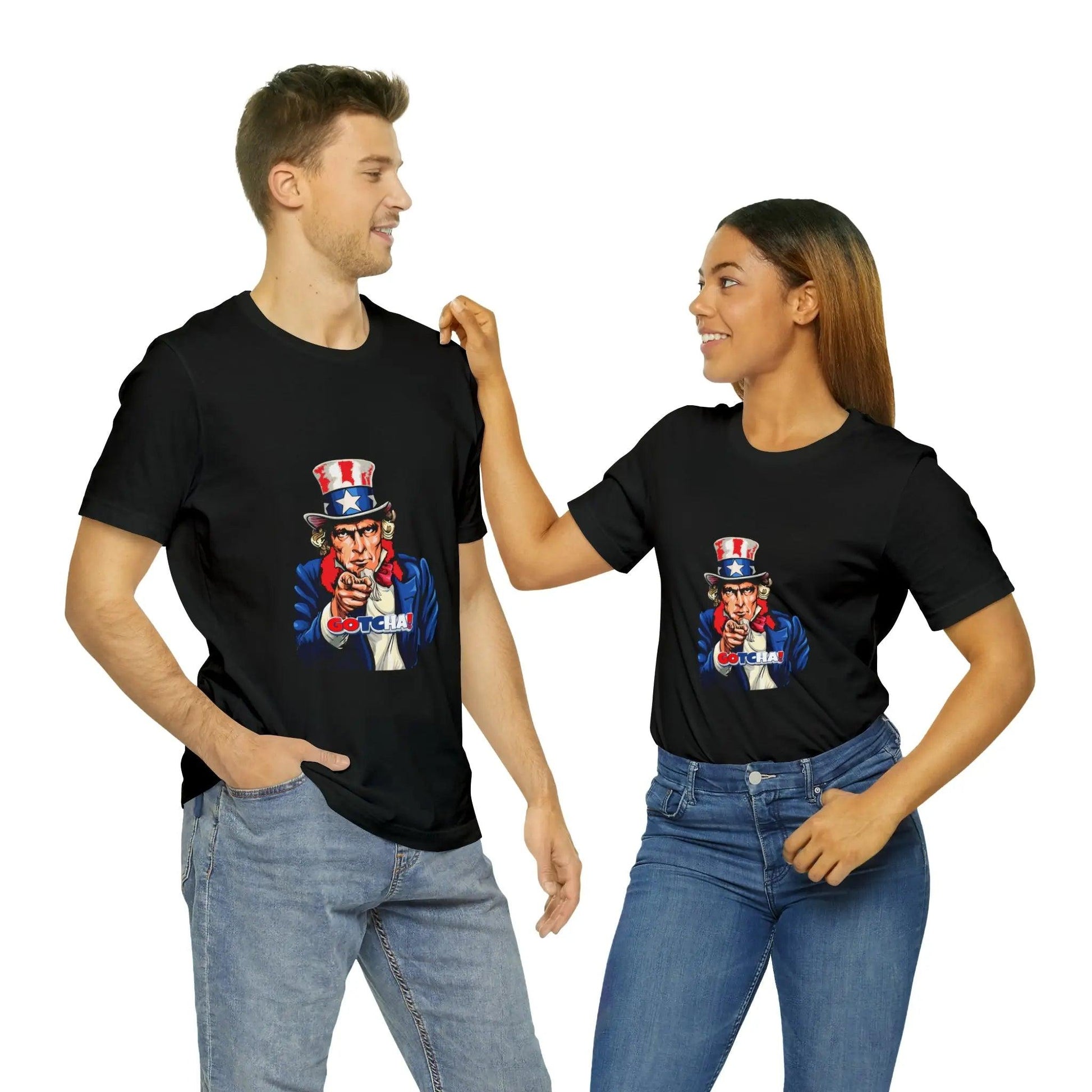 Uncle Sam Gotcha-Unisex Short Sleeve T-shirt T-Shirt