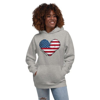 Unisex Hoodie US flag printed 