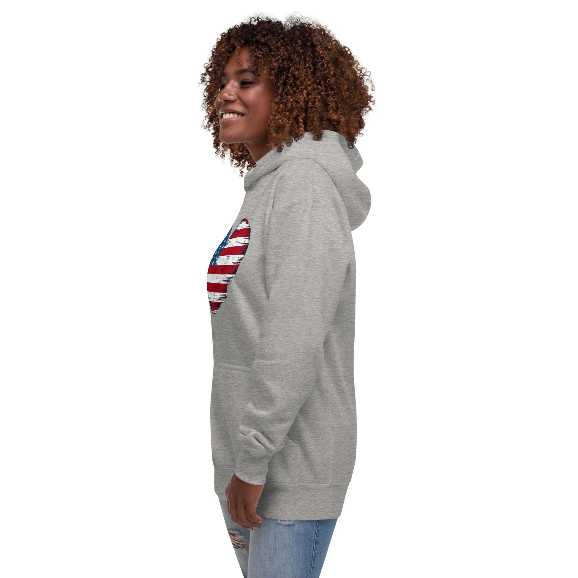 Unisex Hoodie US flag printed 