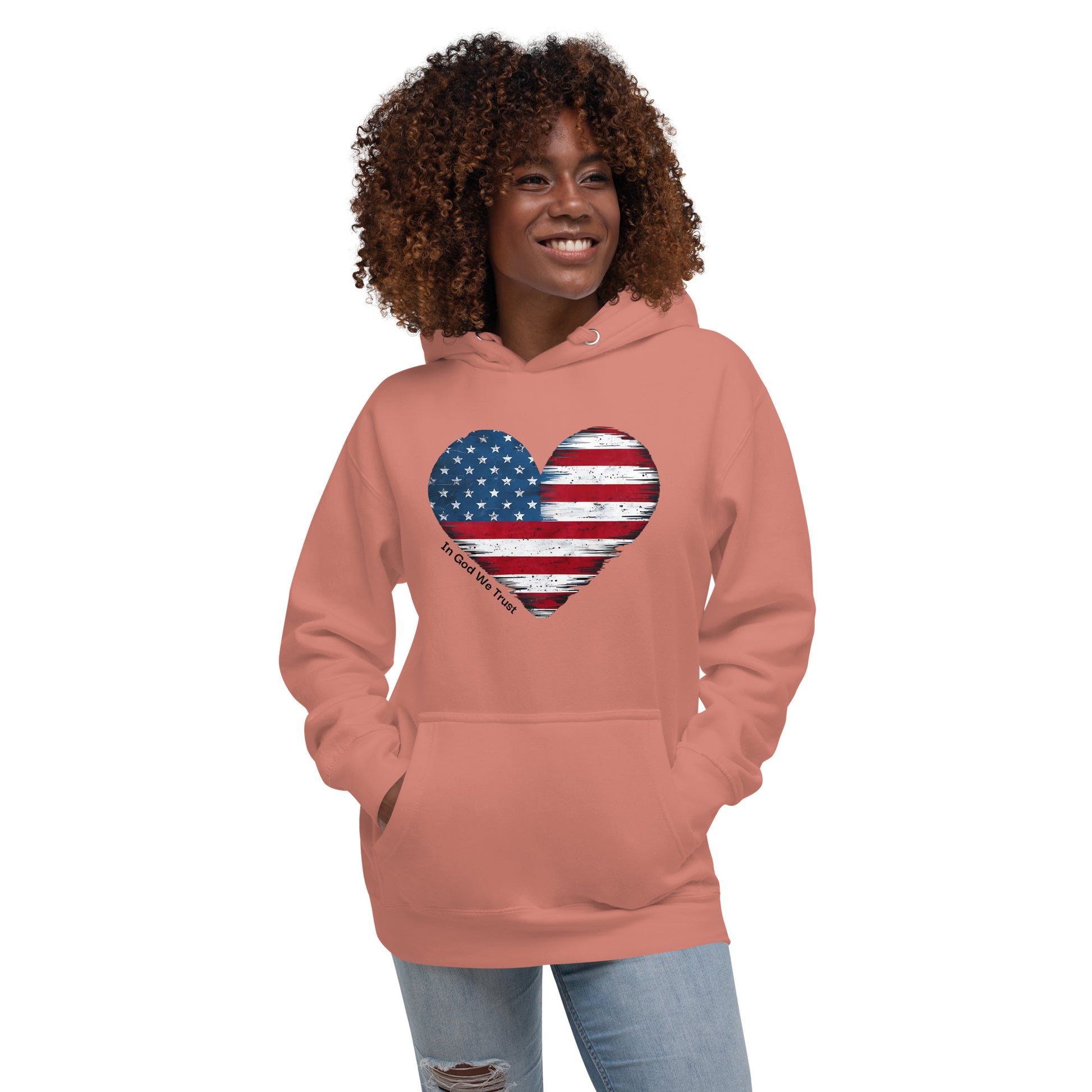 Unisex Hoodie US flag printed 