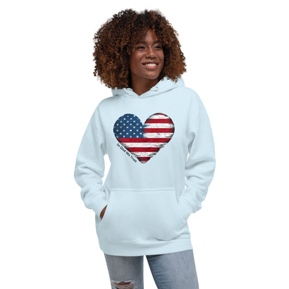 Unisex Hoodie US flag printed 