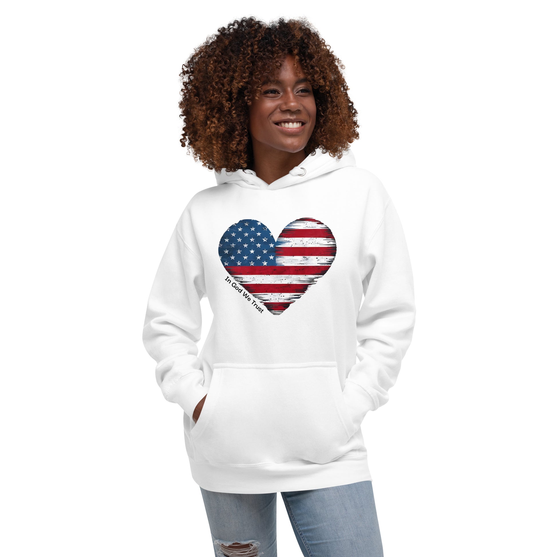 Unisex Hoodie US flag printed 