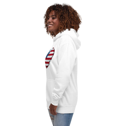 Unisex Hoodie US flag printed 