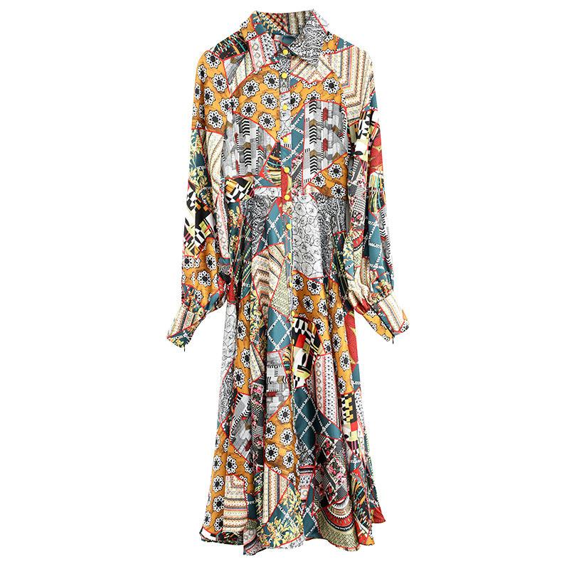 Vacation Style Printed Long Dress Dresses & Tops