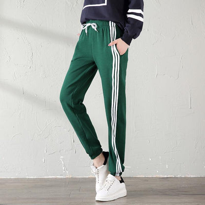 Velvet female casual pants loose warm trousers Bottom wear