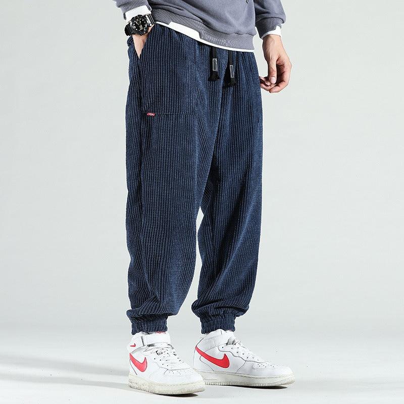 Winter Corduroy Men's Pants Ankle-tied Pants & Jeans