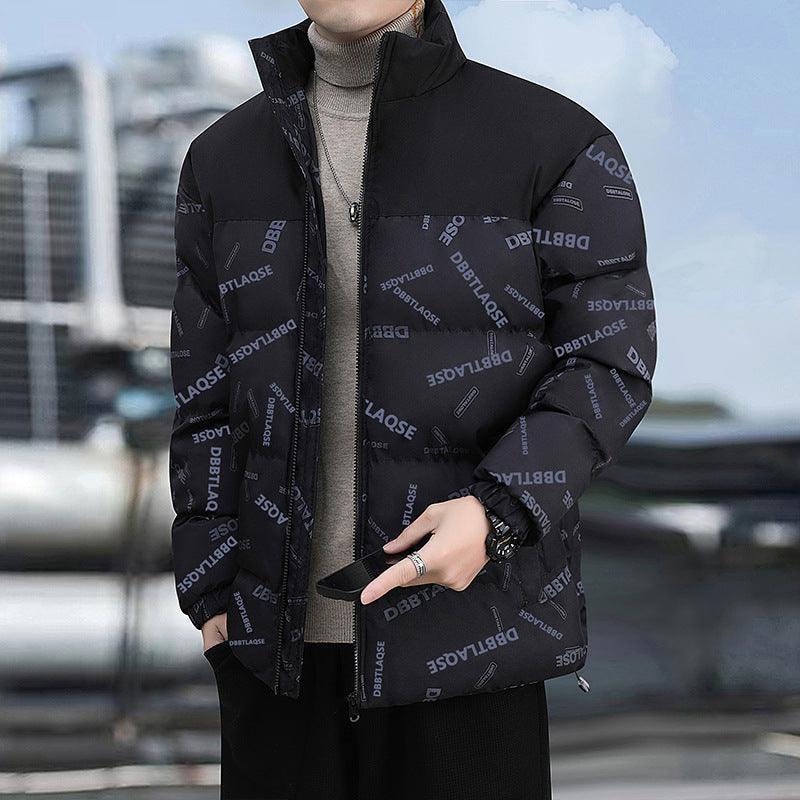 Winter Down Cotton-padded Coat Printing Winter clothes for men