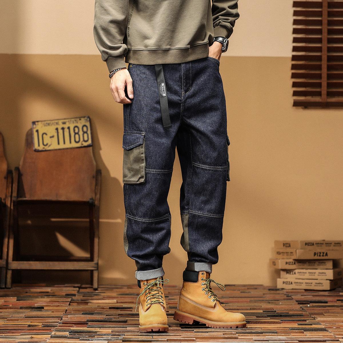 Winter New Men's  Workwear Jeans Pants & Jeans