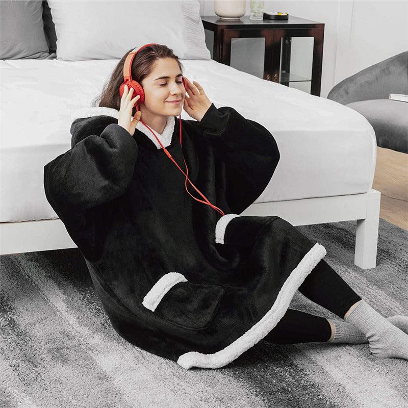 Winter Women Men Oversized Pullover With Pockets winter clothes for women