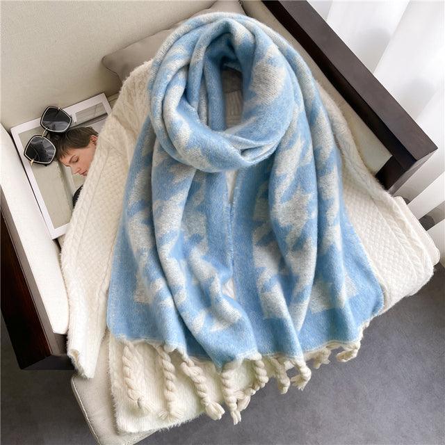 Women Cashmere Warm Pashmina Solid Scarf scarves, Shawls & Hats