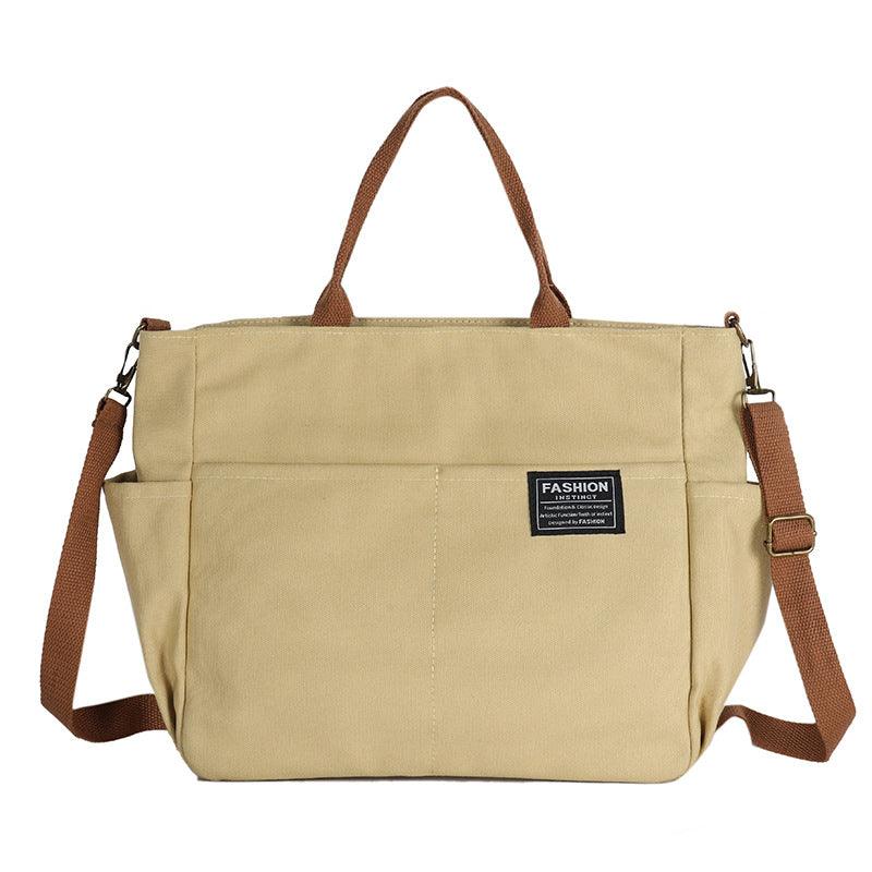 Women's Canvas Large Capacity Multi-layer Messenger Bag Shoes & Bags