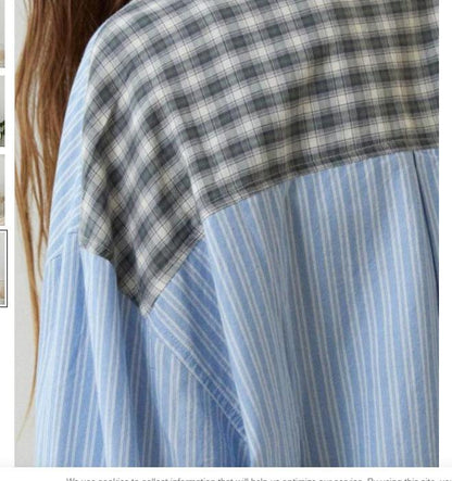 Women's Clothing Casual Plaid Shirt Outfit Dresses & Tops