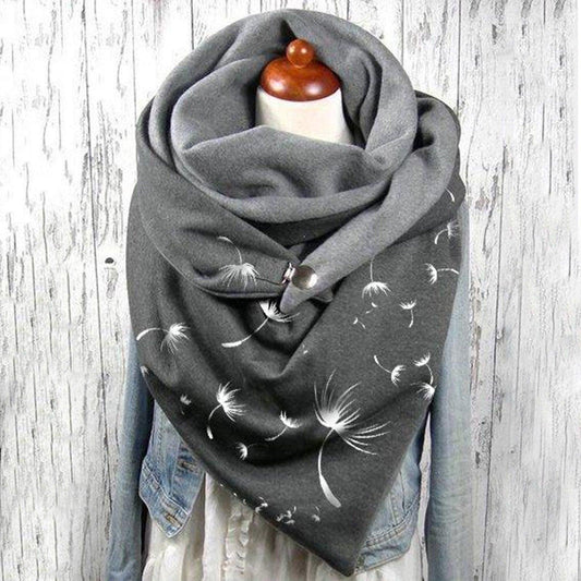 Women's Cotton Warm Button Scarf scarves, Shawls & Hats